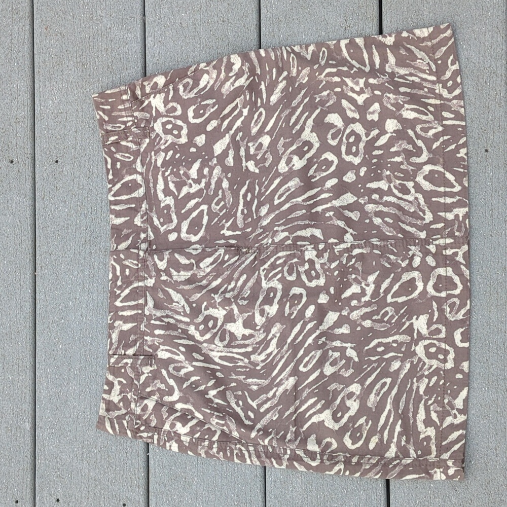 Loft Petite Lightweight Safari Print Above Knee Skirt